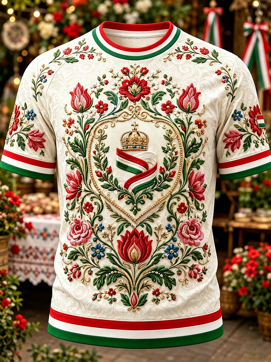 Férfi magyar rövid ujjú póló