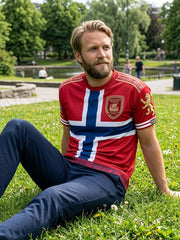 Retro Norwegian Soccer Fan Casual T-Shirt