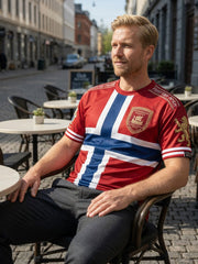 Retro Norwegian Soccer Fan Casual T-Shirt