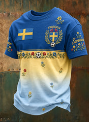Herrarnas fotbollsmatch – hejarklackkonsttryck T-shirt