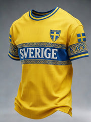 Herrtröja med tryck: Svensk fotbollslärd 2026