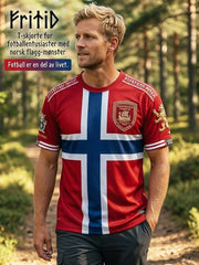 Retro Norwegian Soccer Fan Casual T-Shirt
