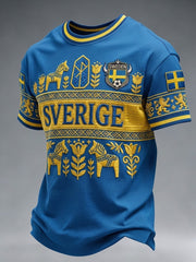 Herrtröja med tryck: Svensk fotbollslärd 2026