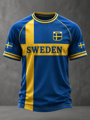 Herrligan svensk fotboll tryckt ledig kortärmad t-shirt