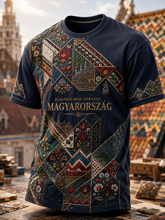 Férfi magyar hagyomány rövid ujjú ing