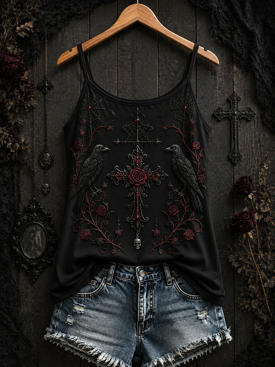 Női gótikus kereszt tank top